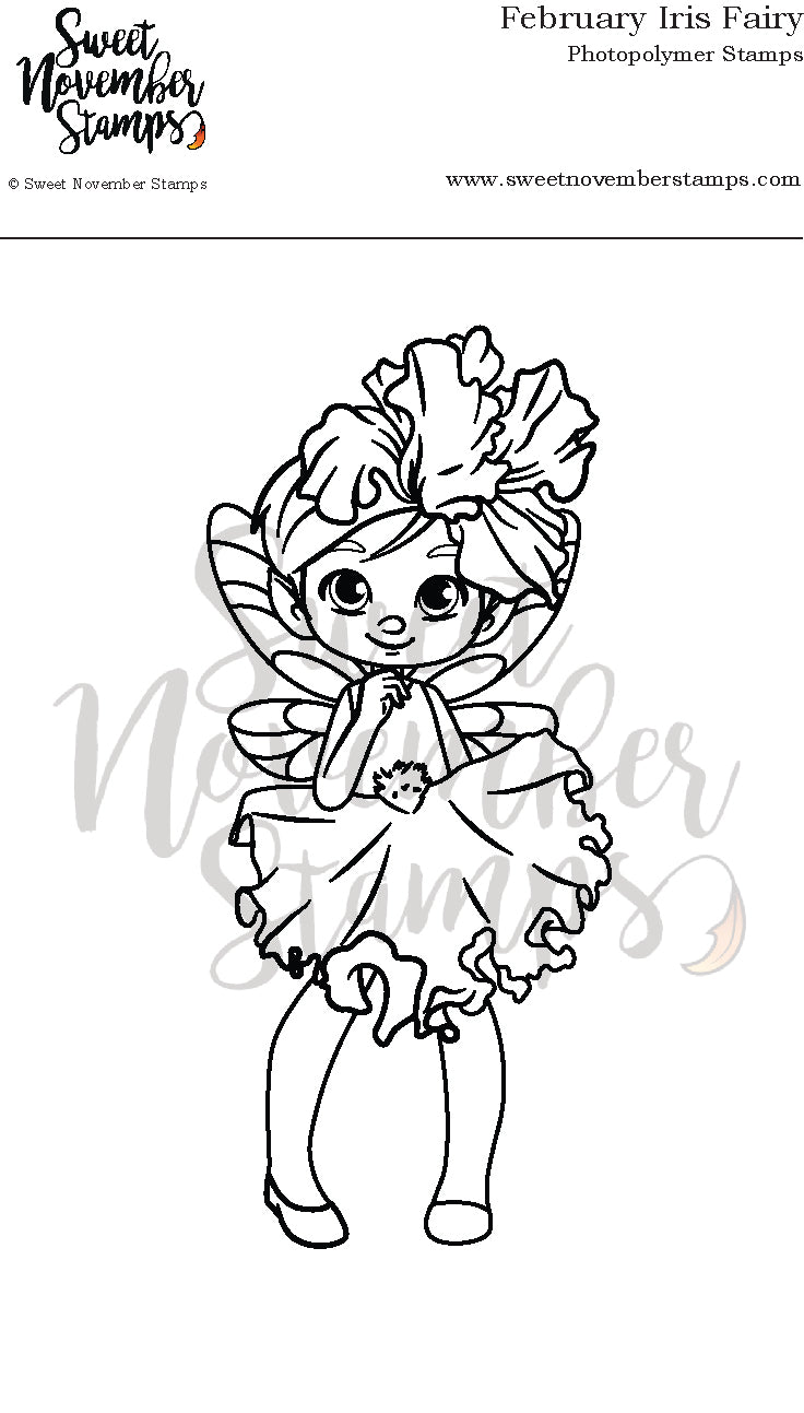 Clear Stamp Set - February Iris Fairy