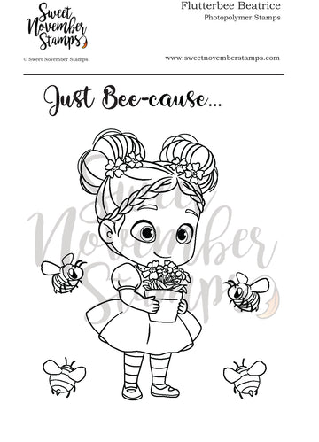 Clear Stamp Set - Flutterbee Beatrice