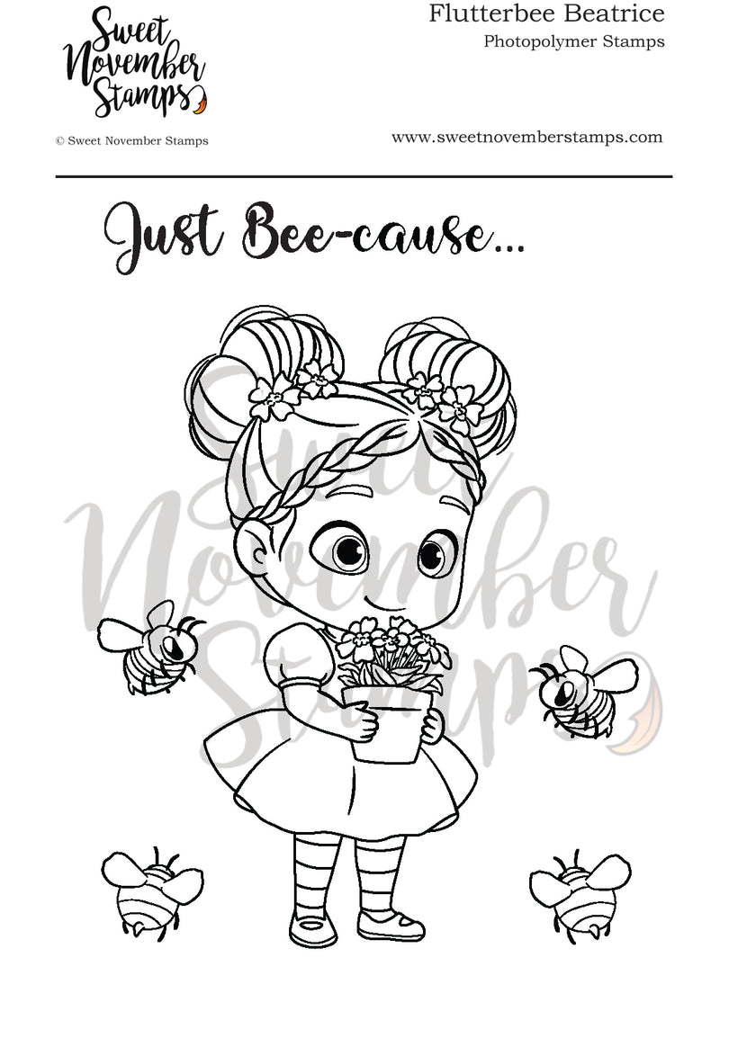 Clear Stamp Set - Flutterbee Beatrice