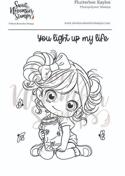 Clear Stamp Set - Flutterbee Kaylee