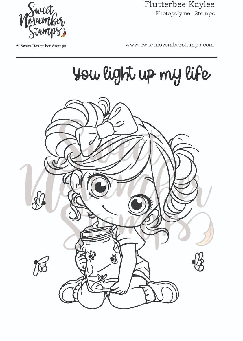 Clear Stamp Set - Flutterbee Kaylee
