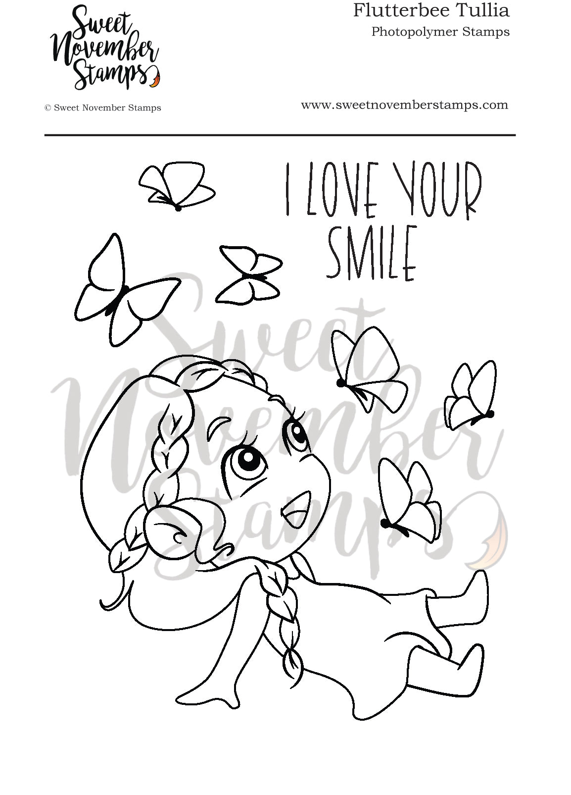 Clear Stamp Set - Flutterbee Tullia