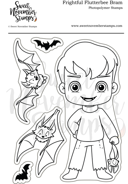 Clear Stamp Set - Frightful Flutterbee Bram