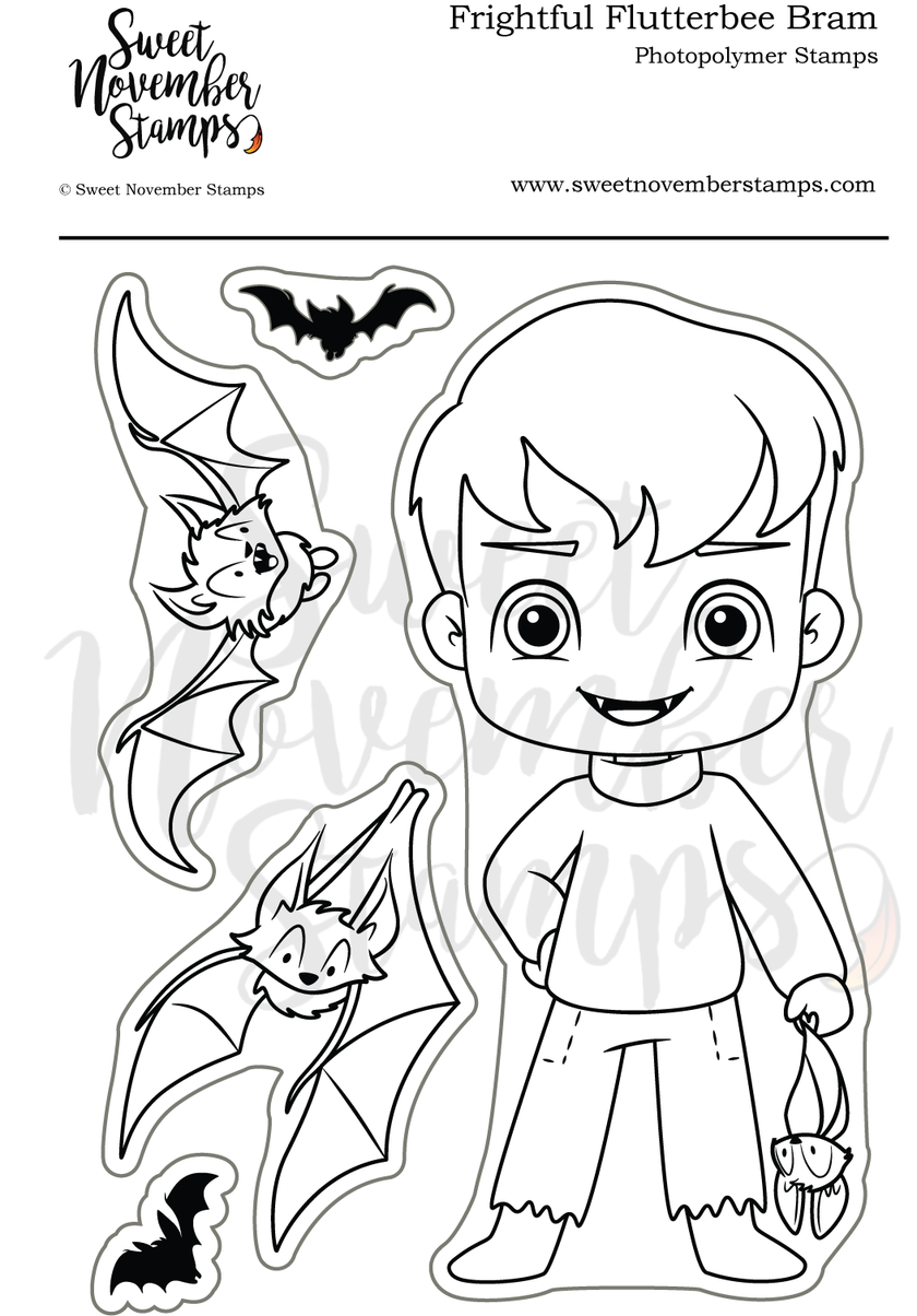 Clear Stamp Set - Frightful Flutterbee Bram