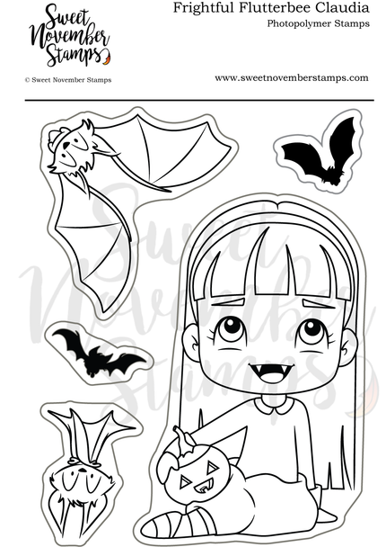 Clear Stamp Set - Frightful Flutterbee Claudia