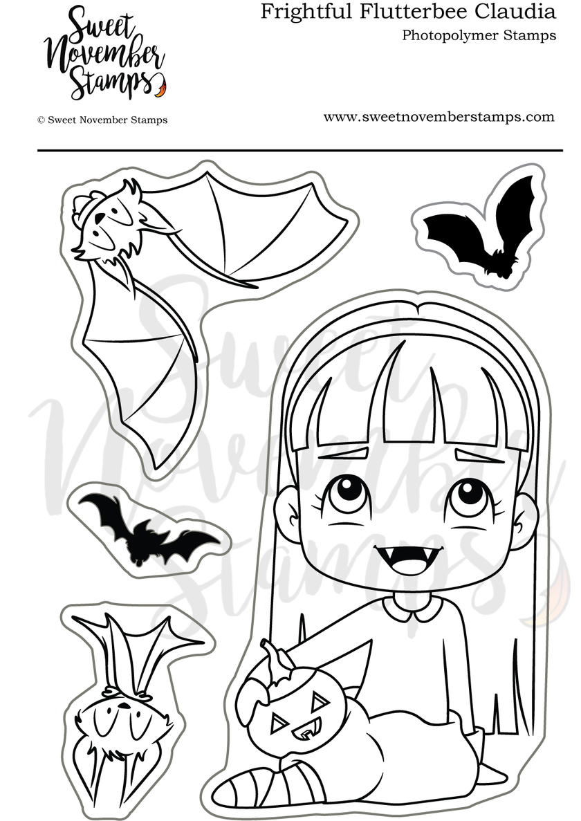 Clear Stamp Set - Frightful Flutterbee Claudia