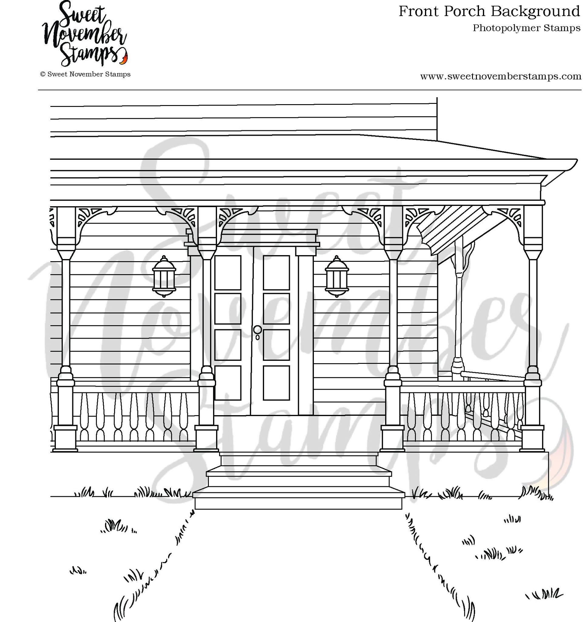 Clear Stamp Set - Front Porch Background