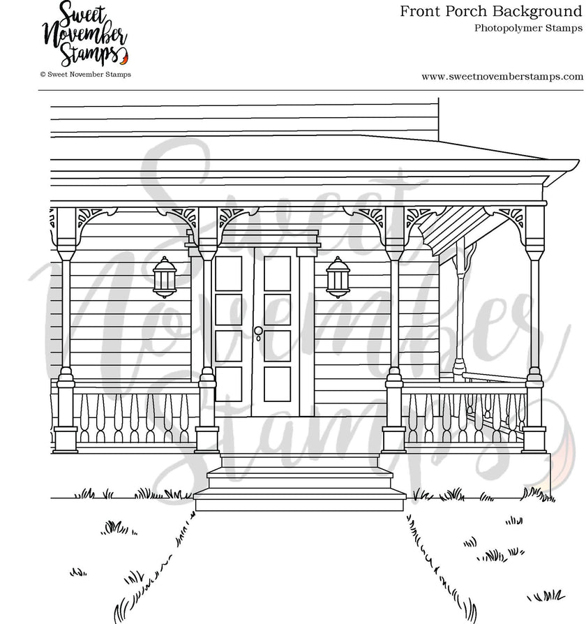 Clear Stamp Set - Front Porch Background
