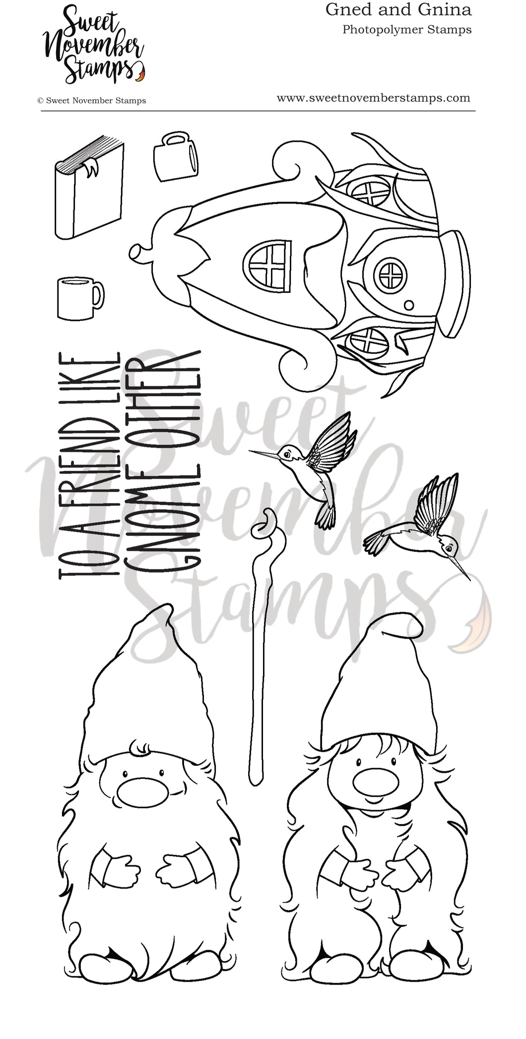 Clear Stamp Set - Gned and Gnina