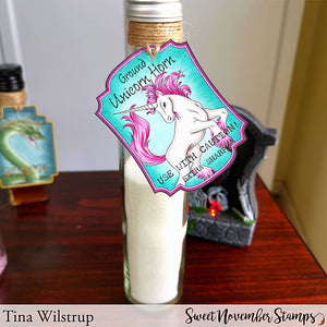 Digital Stamp - Potion Label Bundle: Ground Unicorn Horn