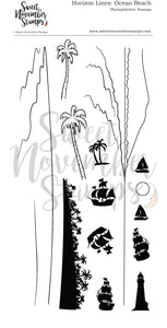 Clear Stamp Set - Horizon Lines: Ocean Beach