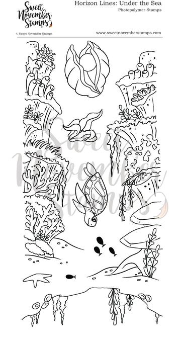 Clear Stamp Set - Horizon Lines: Under the Sea
