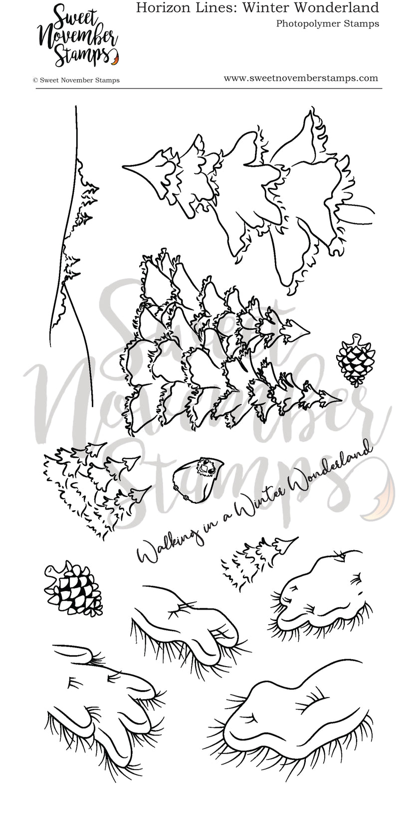 Clear Stamp Set - Horizon Lines: Winter Wonderland