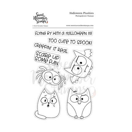 Clear Stamp Set - Halloween Plushies