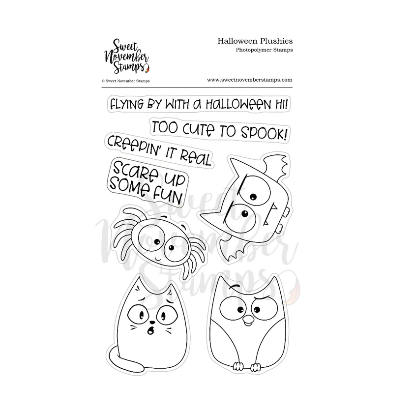 Clear Stamp Set - Halloween Plushies