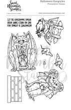 Load image into Gallery viewer, Clear Stamp Set - Halloween Gargoyles
