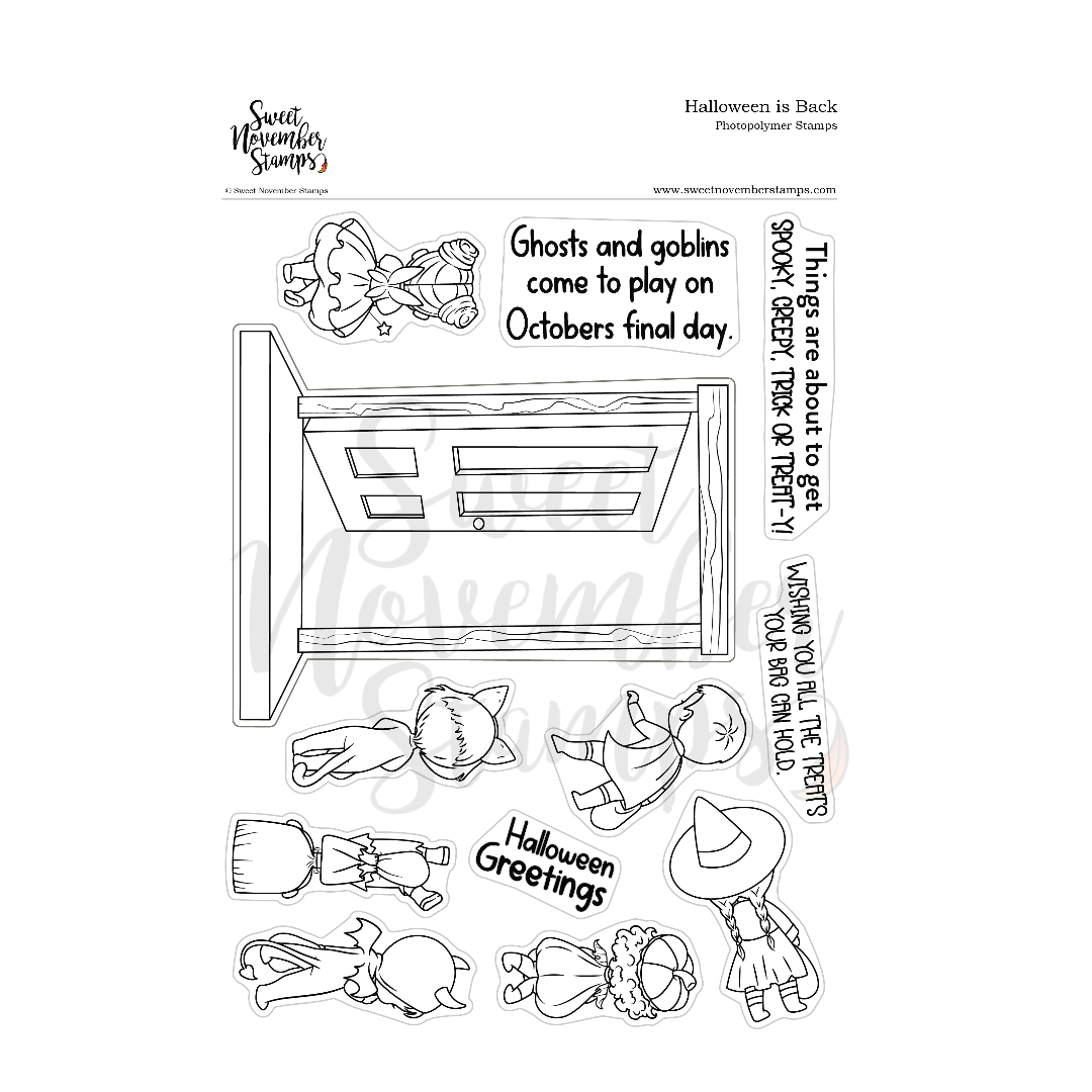 Clear Stamp Set - Halloween is Back