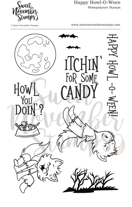 Clear Stamp Set - Happy Howl-O-Ween