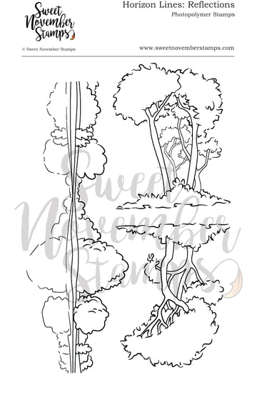 Clear Stamp Set - Horizon lines: Reflections