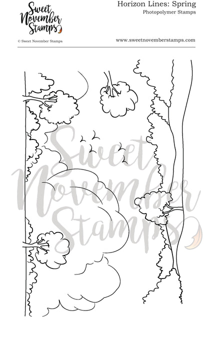 Clear Stamp Set - Horizon Lines: Spring