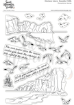 Clear Stamp Set - Background Builder: Seaside Cliffs