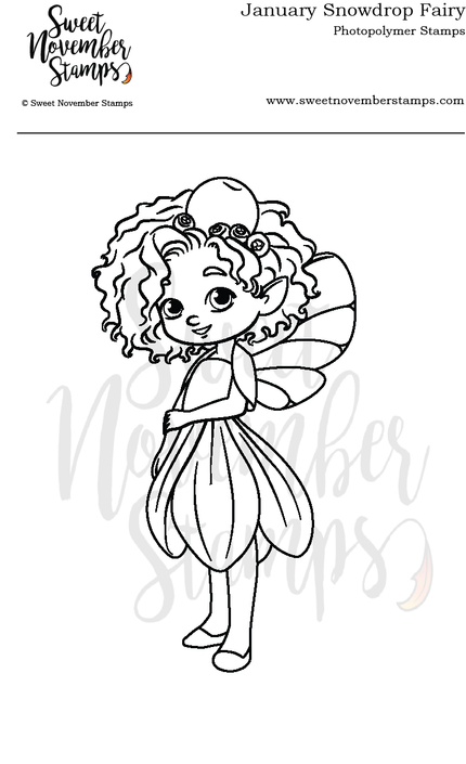 Clear Stamp Set - January Snowdrop Fairy