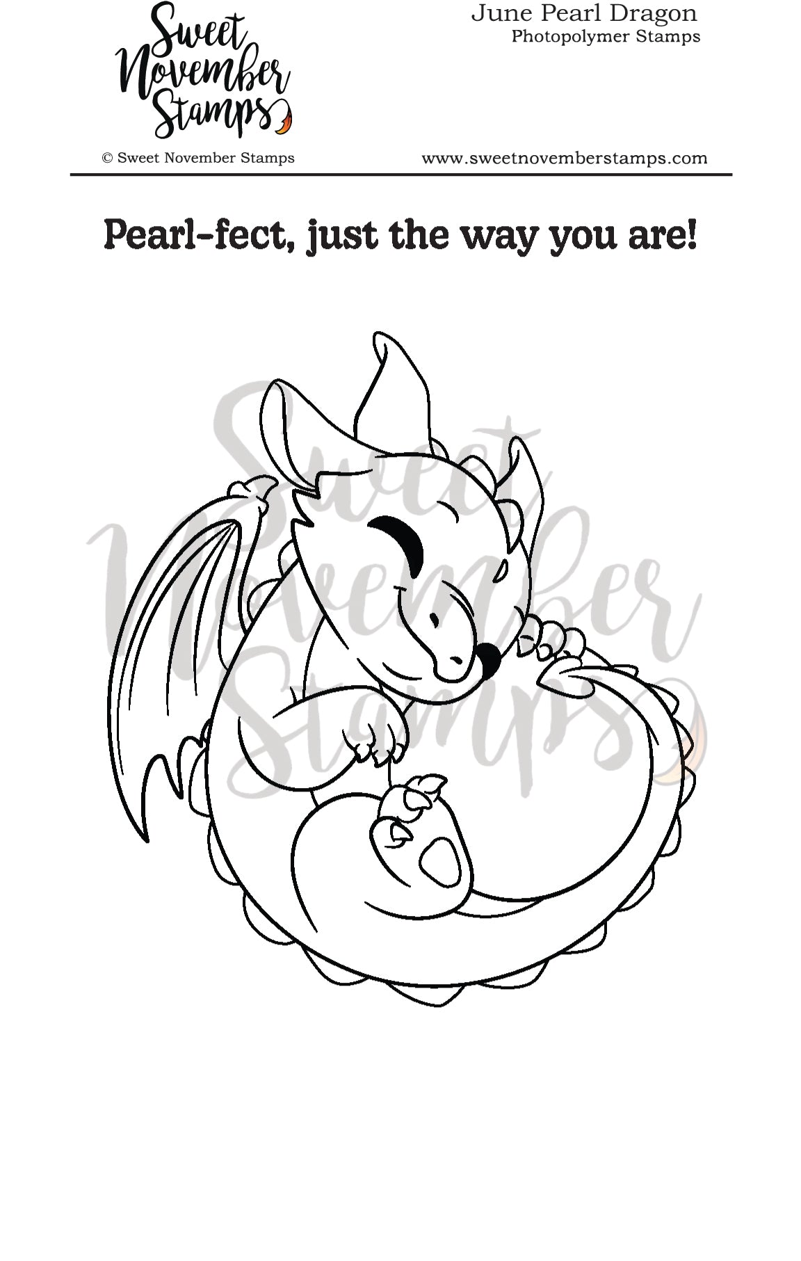 Clear Stamp Set - June Pearl Dragon