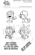 Load image into Gallery viewer, Clear Stamp Set - Limited Edition: Trick or Treaters
