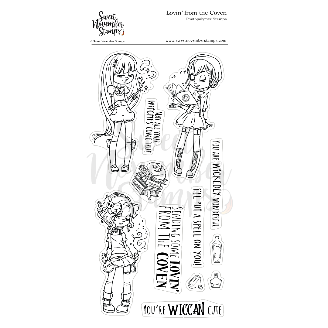 Clear Stamp Set - Lovin' from the Coven