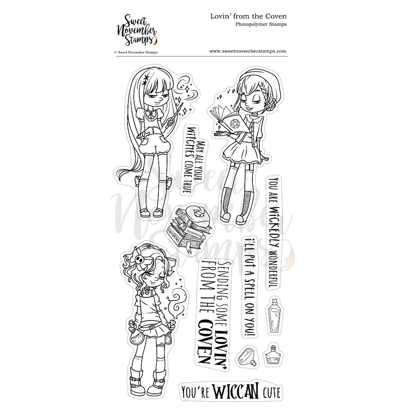 Clear Stamp Set - Lovin' from the Coven