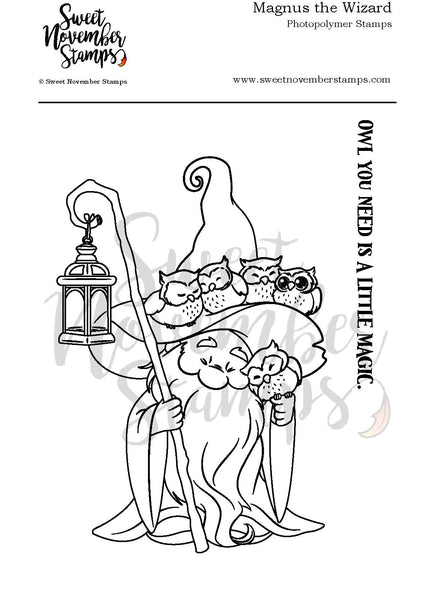 Clear Stamp Set - Magnus the Wizard