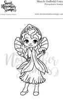 Load image into Gallery viewer, Clear Stamp Set - March Daffodil Fairy
