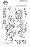 Clear Stamp Set - Mermaid hair