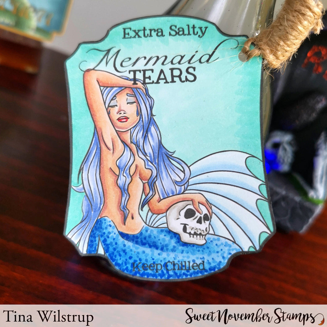 Digital Stamp - Potion Label Bundle: Mermaid Tears