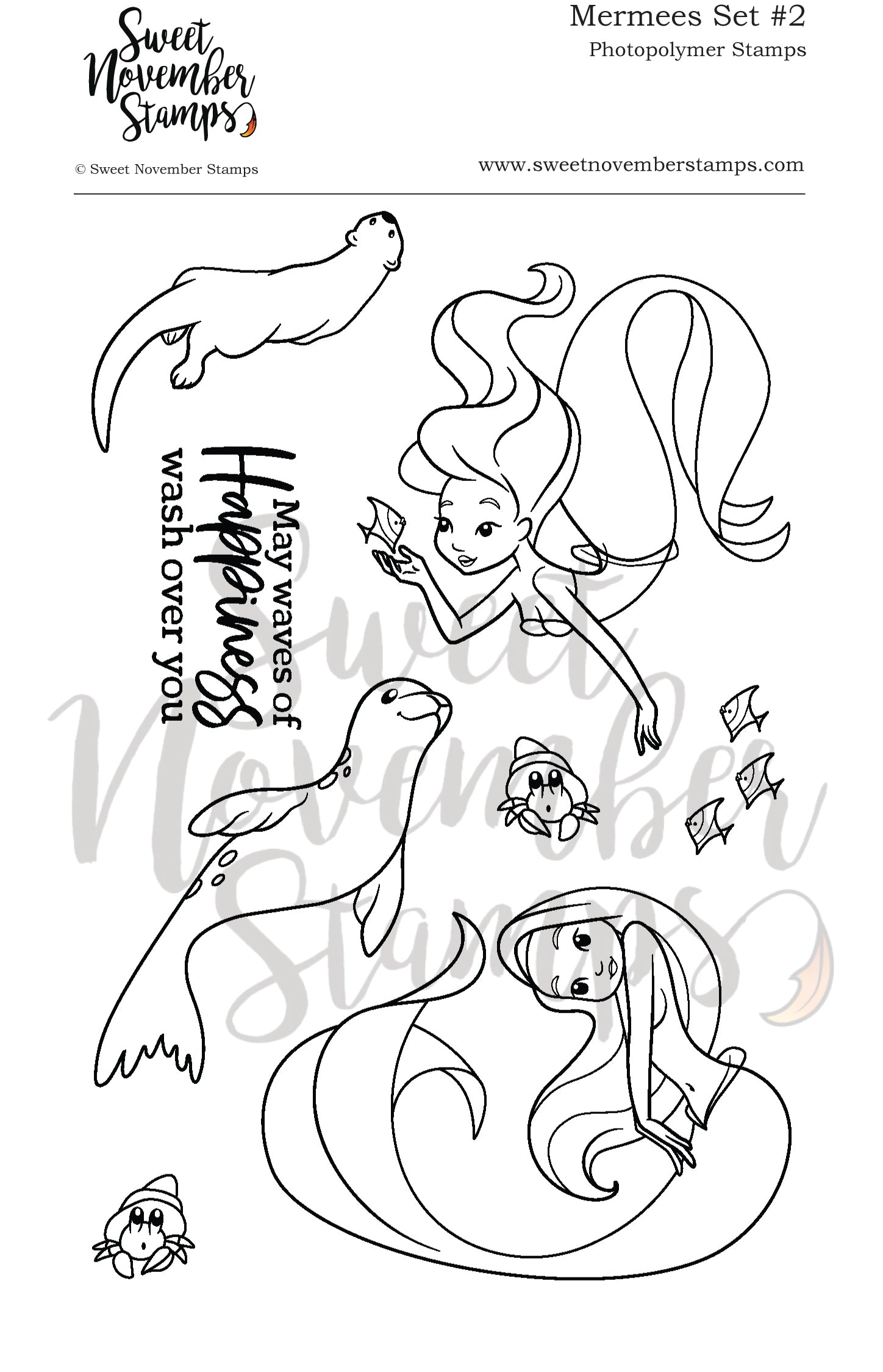 Clear Stamp Set - Mermees Set #2