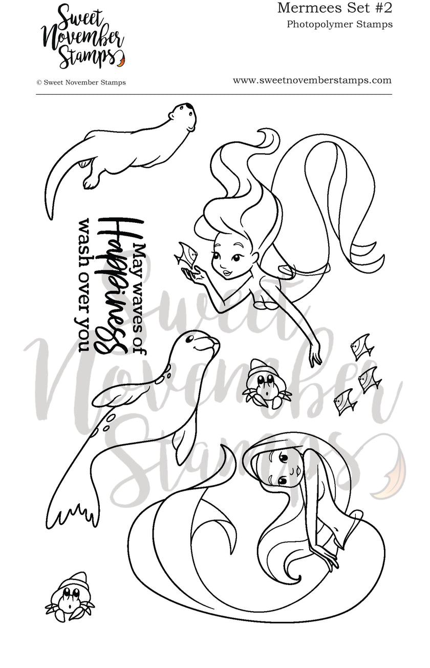 Clear Stamp Set - Mermees Set #2