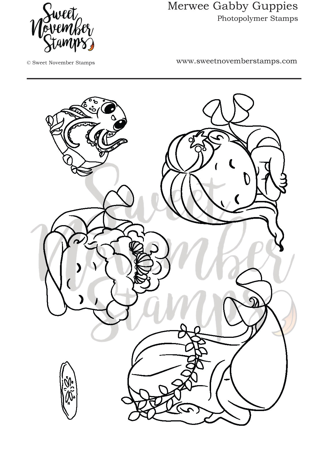 Clear Stamp Set - Merwee Gabby Guppies