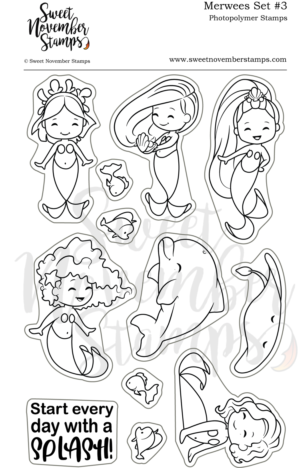 Clear Stamp Set - Merwees #3