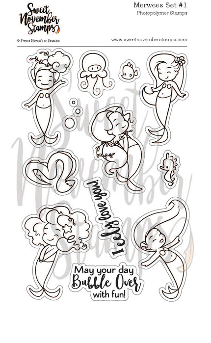 Clear Stamp Set - Merwees Set #1