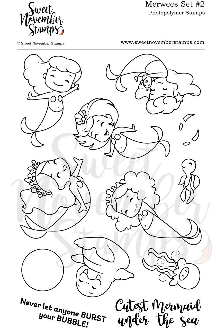 Clear Stamp Set - Merwees Set #2