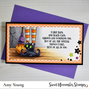 Clear Stamp Set - Midnight's Halloween Adventures #3