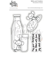 Load image into Gallery viewer, Clear Stamp Set - Milk and Cookies
