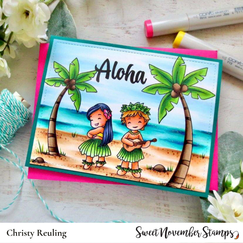 Clear Stamp Set - Aloha Wees