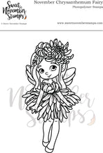 Load image into Gallery viewer, Clear Stamp Set - November Chrysanthemum Fairy
