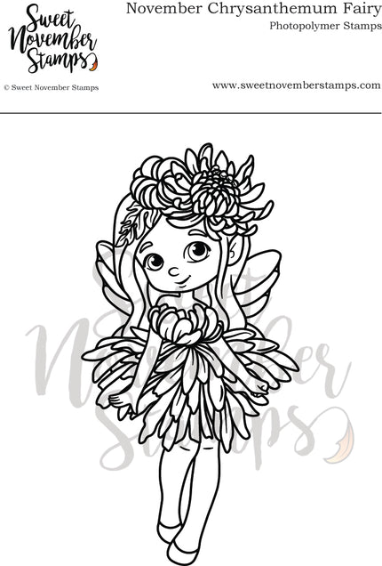 Clear Stamp Set - November Chrysanthemum Fairy