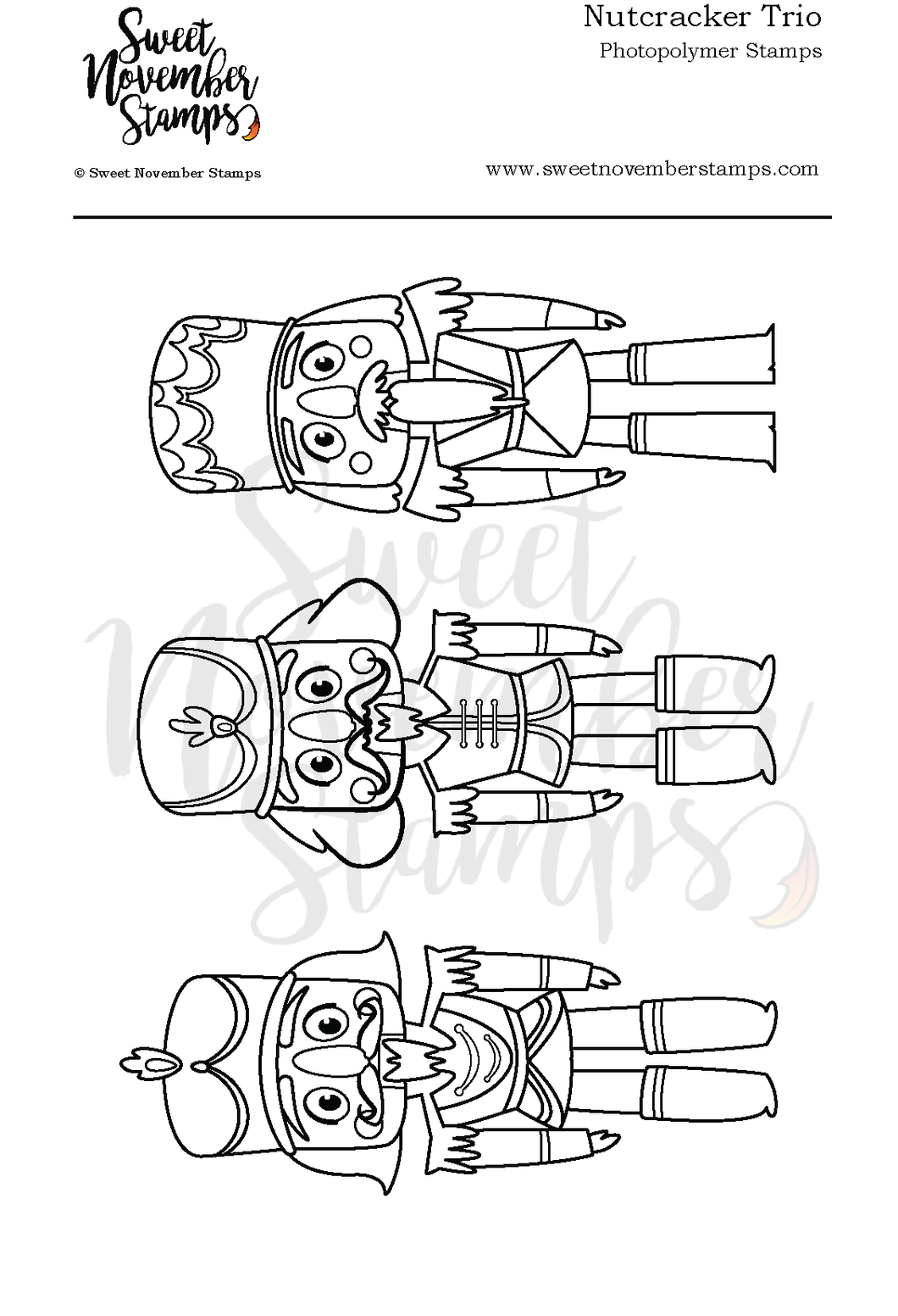 Clear Stamp Set - Nutcracker Trio