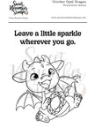Clear Stamp Set - October Opal Dragon