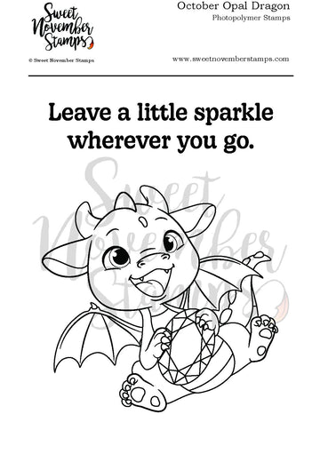 Clear Stamp Set - October Opal Dragon