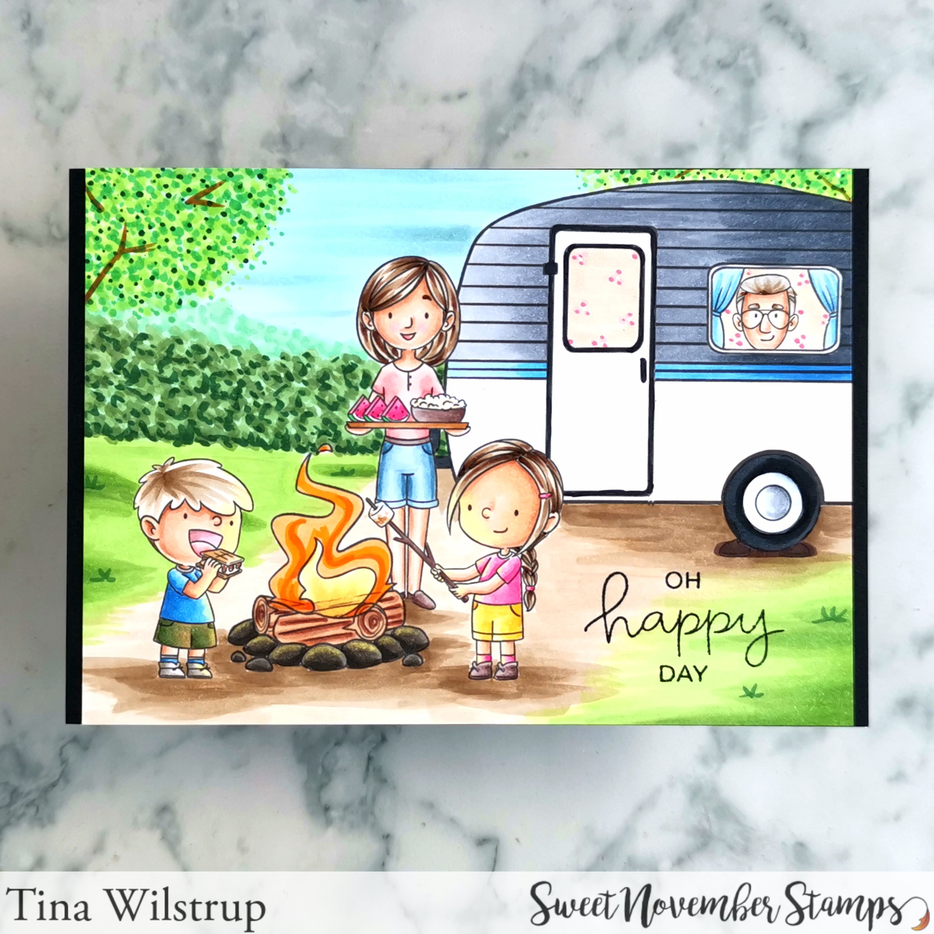 Digital Stamp - Camper Life: The Parents
