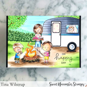 Digital Stamp - Camper Life: The Kiddos